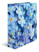 Segregator kartonowy A4 Niebieskie kwiaty 7 cm