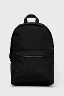 Plecaki - Calvin Klein Plecak męski kolor czarny duży gładki - miniaturka - grafika 1