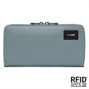 Portfel damski duży RFID Pacsafe - miętowy - Portfele - miniaturka - grafika 1