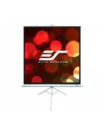 Ekrany projekcyjne - Elite Screens T119NWS1 Tripod Pull Up Screen 119'' 1:1 / Diagonal 297,5cm, W 213,4cm x H 213,4cm / White case / Standard keystone eliminator / 4-side black masking border Top: 3.8cm / 160 Degrees viewing angle / Auto locking system / Easy to - miniaturka - grafika 1