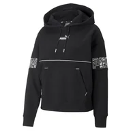 Bluzy sportowe damskie - Damska bluza z kapturem Puma Power Safari FL - miniaturka - grafika 1