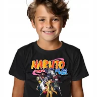 Koszulki męskie - KOSZULKA T-SHIRT DZIECIĘCA CZARNY NA PREZENT NARUTO ROZMIAR 134 RÓŻNE WZORY - miniaturka - grafika 1