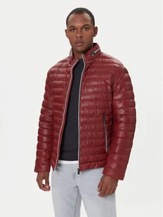 Milestone Kurtka skórzana Cortino 31019 60515 Czerwony Regular Fit - Kurtki męskie - miniaturka - grafika 1