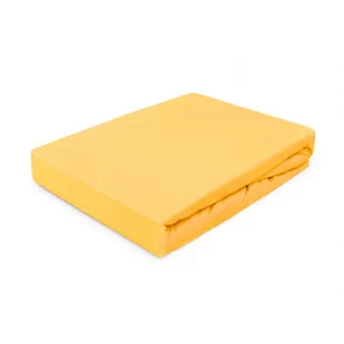 Darymex Prześcieradło z Jersey żółte 90/100x200 cm 5907761004825 - Prześcieradła - miniaturka - grafika 3