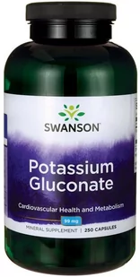 Swanson - Glukonian Potasu, 99 mg, 250 kapsułek - Witaminy i minerały - miniaturka - grafika 1