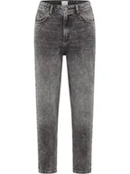 Spodnie damskie - Mustang Dżinsy - Mom fit - w kolorze czarnym - miniaturka - grafika 1