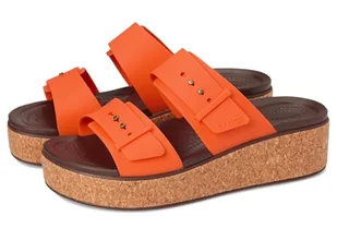 Crocs Damskie sandały Brooklyn Cork Buckle, Topaz, 34/35 EU - Koszulki i topy damskie - miniaturka - grafika 1