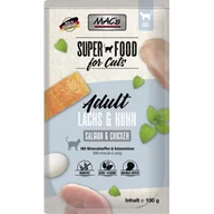 Mokra karma dla kotów - MAC's mokra karma dla kota Adult Łosoś i drób 12x100 g - miniaturka - grafika 1