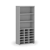 Regały biurowe - Regał sortujący PRIMO GRAY, 1781 x 800 x 420 mm, 18 przegród, szary - miniaturka - grafika 1