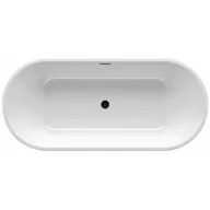 Wanny - Ravak Solo wanna wolnostojąca 178x80 cm owalna biała/odpływ czarny XC00100036 - miniaturka - grafika 1