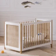 Łóżeczka i kojce - Łóżeczko Rosnące Z Dzieckiem 60 X 120 Rattan - Neige Oceania - miniaturka - grafika 1