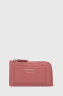 Portfele - Emporio Armani portfel damski kolor różowy - miniaturka - grafika 1