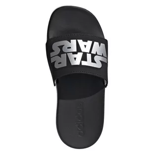 Klapki adidas Adilette Comfort Star Wars Jr ID5237 czarne - Buty dla dziewczynek - miniaturka - grafika 1