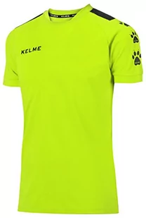 Koszula piłkarska dla dzieci Kelme Lince, limonkowa/czarna, XL - Piłka nożna - miniaturka - grafika 1