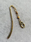 Zakładki do książek - ANTYCZNA ZŁOTA ZAKŁADKA DO KSIĄŻKI SOWA SÓWKA - miniaturka - grafika 1