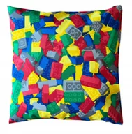 Pościel dla dzieci - Poszewka na poduszkę bawełna jak KLOCKI 40x40 - miniaturka - grafika 1