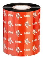 Taśmy do drukarek barwiące - Taśma termotransferowa Zebra 5100 60mm x 450m 1" żywiczna (05100BK06045) black - miniaturka - grafika 1