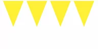 Dekoracje sali - Baner flagi żółte - 10 m - 1 szt. - miniaturka - grafika 1