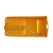 Pędzle i wałki - Zestaw malarski: wałek malarski flokowany obustronnie zaokrąglony 11 cm + kuweta 15 x 32 cm Color Expert - miniaturka - grafika 1