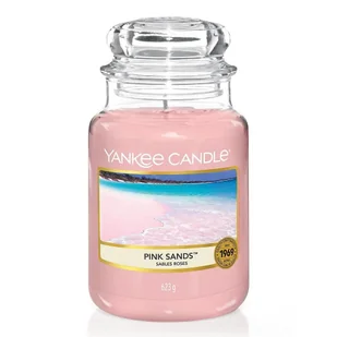 Yankee Candle Świeca zapachowa duży słój Pink Sands 623g - Świece - miniaturka - grafika 1