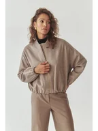Kurtki damskie - TATUUM Wełniana kurtka przejściowa "Sakali" w kolorze szarobrązowym - miniaturka - grafika 1