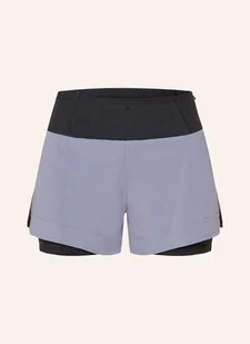 Salomon Szorty Do Biegania 2 W 1 Sense Aero blau - Spodenki damskie - miniaturka - grafika 1