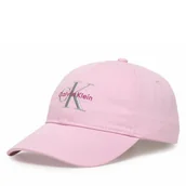 Czapki damskie - Czapka z daszkiem Calvin Klein Monologo Embroidery Baseball Hat LV04K5026G Różowy - miniaturka - grafika 1