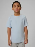 Koszulki dla chłopców - 4F T-shirt regular gładki chłopięcy - niebieski 164 (13-14 lat) - miniaturka - grafika 1