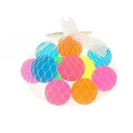 Piłki dla dzieci - Piłeczka kauczukowa 3,2cm 12szt Adar - miniaturka - grafika 1