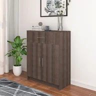 Szafki do salonu - vidaXL Lumarko Szafka, 71x35x88 cm, płyta wiórowa, szary dąb sonoma 340240 - miniaturka - grafika 1