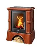 Piece wolnostojące - ABX Piecyk kaflowy Bavaria Exclusive cokół kaflowy - Kasztan - miniaturka - grafika 1