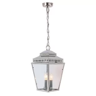 Elstead Lighting Mansion House Chain Lantern Polished Nickel MANSIONHS8 PN Lampa wisząca ogrodowa IP44 stylowa MANSIONHS8 PN) - Lampy ogrodowe - miniaturka - grafika 1