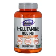 Witaminy i minerały - Now Foods, L-glutaminowy, Double Strength, 1000 MG, 120 kapsułek 733739000941 - miniaturka - grafika 1