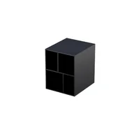 Szafki łazienkowe - Szafka łazienkowa pod blat otwarta Oristo Uni 40 cm czarny mat OR00-PO-40-8 - miniaturka - grafika 1