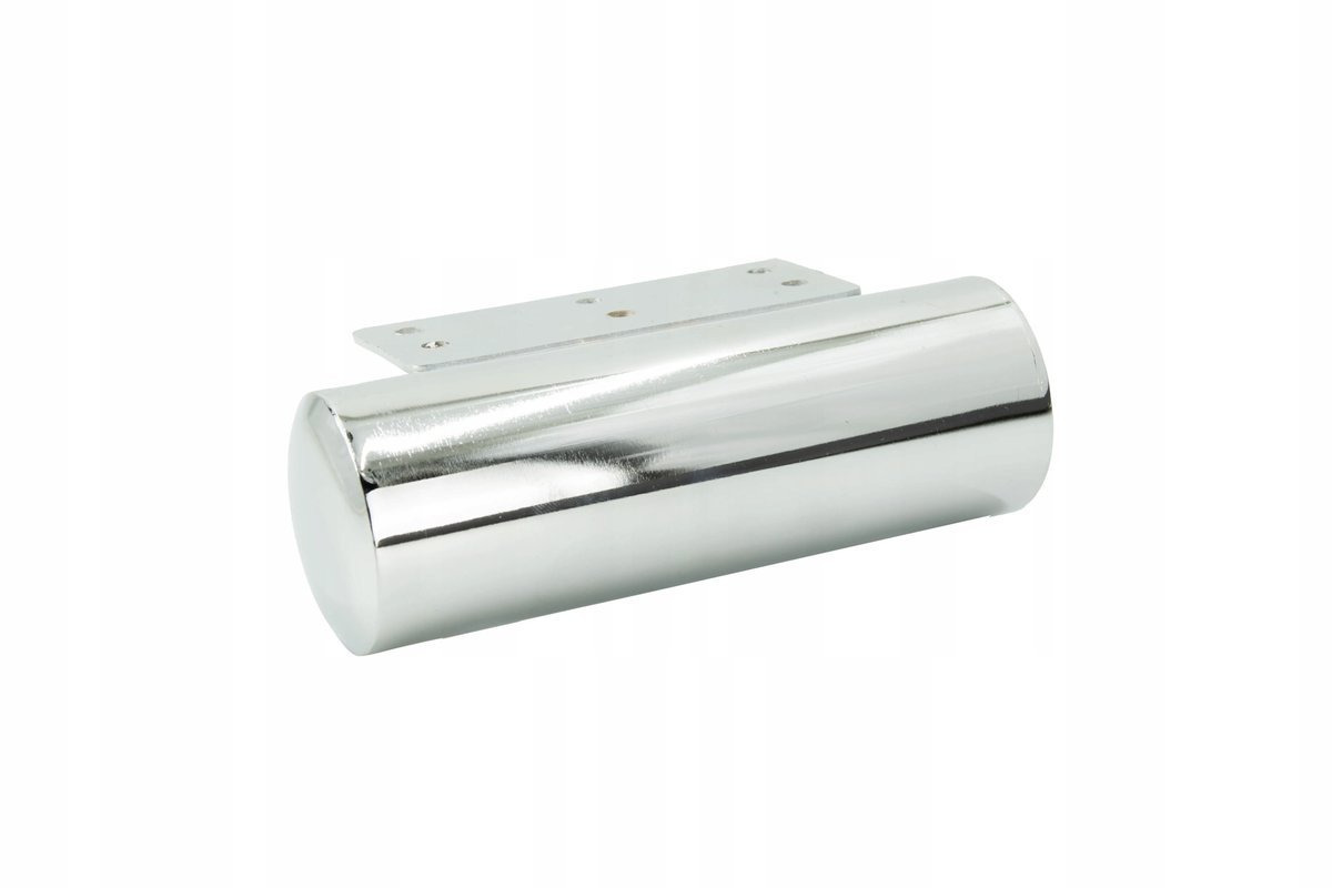 Noga stopka metalowa meblowa Baryłka srebrny chrom fi 50mm, długość 150mm