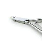 Akcesoria do paznokci - Cążki Do Skórek Lexwo Srebrne Stal 103 5 MM - miniaturka - grafika 1