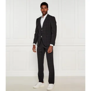 BOSS BLACK Wełniany garnitur P-Huge-2Pcs-252 Slim Fit - Garnitury - miniaturka - grafika 1