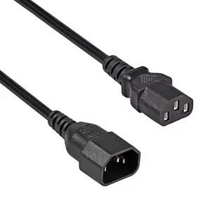 Przedłużacz zasilania C13 / C14 Akyga AK-PC-07C 3m - Kable - miniaturka - grafika 1