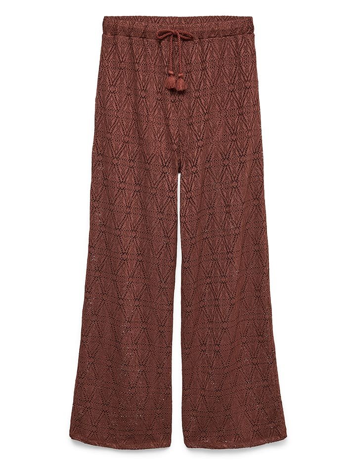 Vero Moda Spodnie w kolorze brązowym