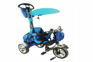 Super-Toys DE LUXE Niebieski - Rowerki trójkołowe - miniaturka - grafika 2
