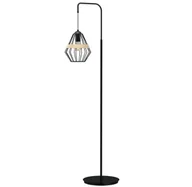 Lampy stojące - Czarna lampa podłogowa loft - K551 A8-R18 - miniaturka - grafika 1