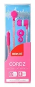 Słuchawki - Maxell Earphones With Mic Cordz Pink 303782.00.Cn - miniaturka - grafika 1