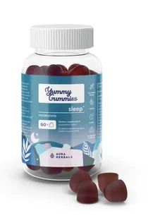 Aura Herbals Yummy Gummies Sleep Suplement Diety Żelki 60 Sztuk - Suplementy diety - miniaturka - grafika 1
