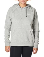 Bluzy damskie - Nike Damska bluza W Nsw Essntl Hoodie Po Flc szary Dk Grey Heather/(White) XXL - miniaturka - grafika 1