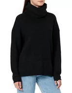 Swetry damskie - Vila Damski sweter Vicilia z dzianiny L/S/Su-Noos, czarny, XL, Czarny, XL - miniaturka - grafika 1