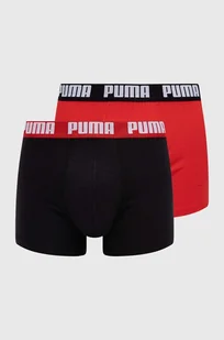 Puma bokserki 2-pack męskie kolor czerwony 938320 - Majtki damskie - miniaturka - grafika 1