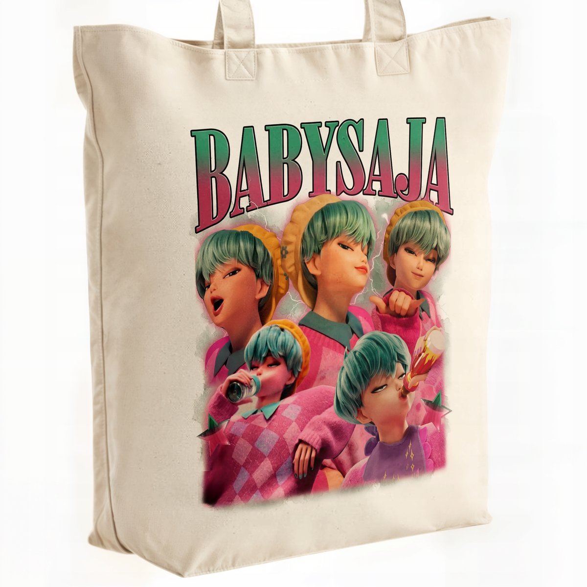 Torba bawełniana premium KPopowe Łowczynie Demonów Huntrix Saja Dla Fanów
