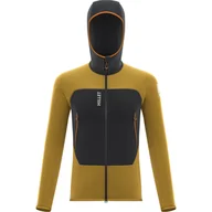 Kurtki i kamizelki sportowe męskie - Bluza MILLET Fusion Grid M deep jungle/safran M - miniaturka - grafika 1