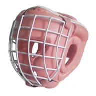 Kaski bokserskie i maski - Kask bokserski Evolution Professional Equipment z kratą metalową Pink - miniaturka - grafika 1