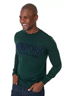 Garnitury - TRENDYOL Męska kamizelka sweterkowa - zielona - dopasowany krój, zieony (Szmaragdowa zieleń), XL - miniaturka - grafika 1